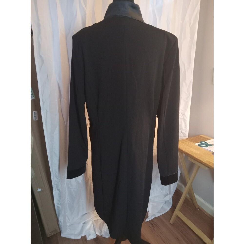 C Wonder by Christian Siriano Knit Crepe Belted Trench Coat, 2X - Picture 4 of 11